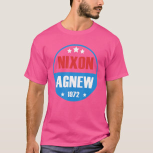 Camiseta Richard Nixon Agnew Nixon Campanha Eleitoral 1972
