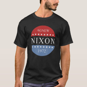 Camiseta Richard Nixon Agnew Nixon Campanha Eleitoral 1972