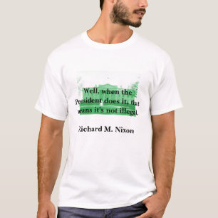 Camiseta Richard Nixon no poder executivo