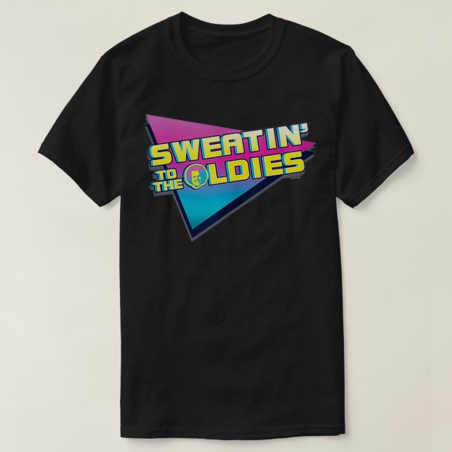 Camiseta Richard Simmons Suando Ao Logotipo Retroativo Anti (Frente do Design)