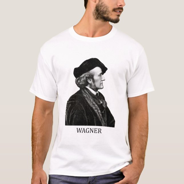 Camiseta Richard Wagner, preto (Frente)