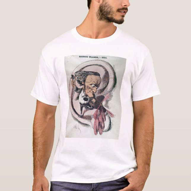 Camiseta Richard Wagner que racha o cilindro de orelha do (Frente)