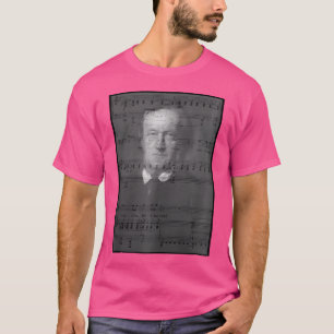 Camiseta Richard Wagner Retrato Com Notações Musicais