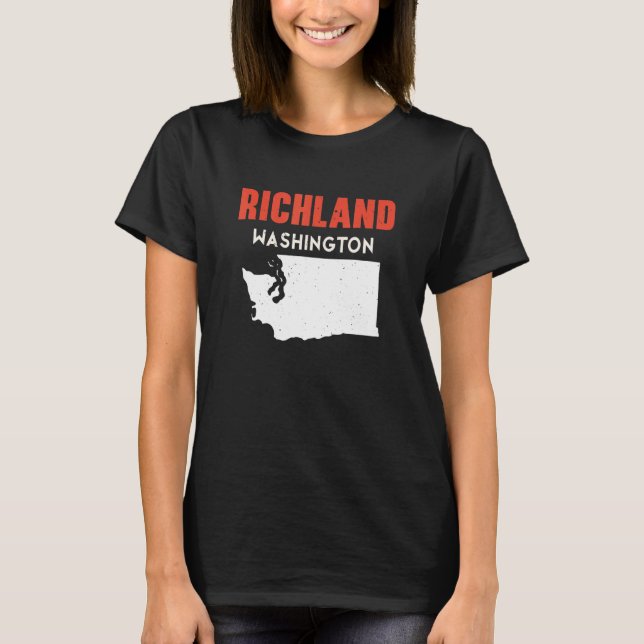Camiseta Richland Washington USA State America Travel Washi (Frente)