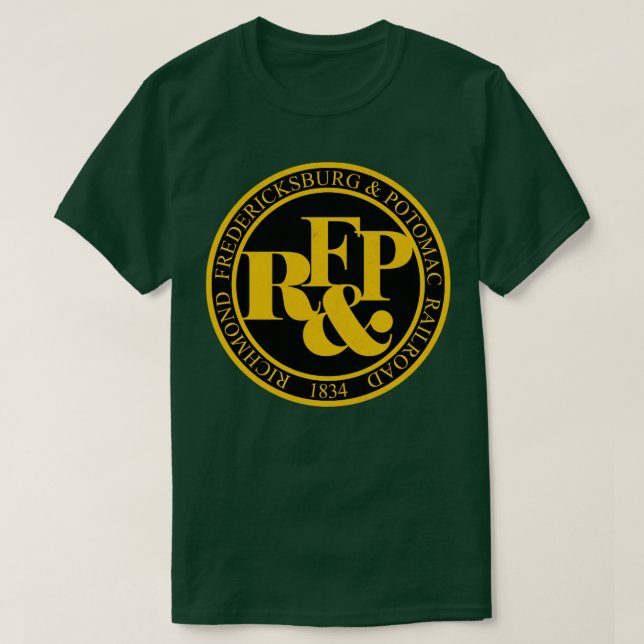 Camiseta Richmond Fredericksburg e Potomac Railroad (Frente do Design)