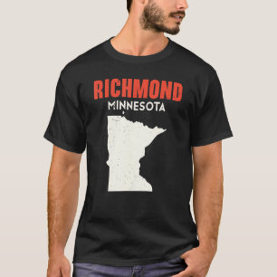 Camiseta Richmond Minnesota USA State America Viagem Minnes