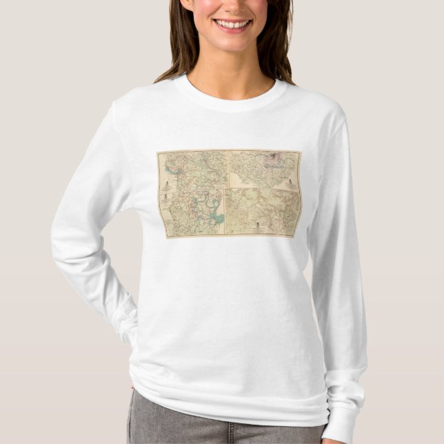 Camiseta Richmond, Petersburgo, cinco forquilhas (Frente)