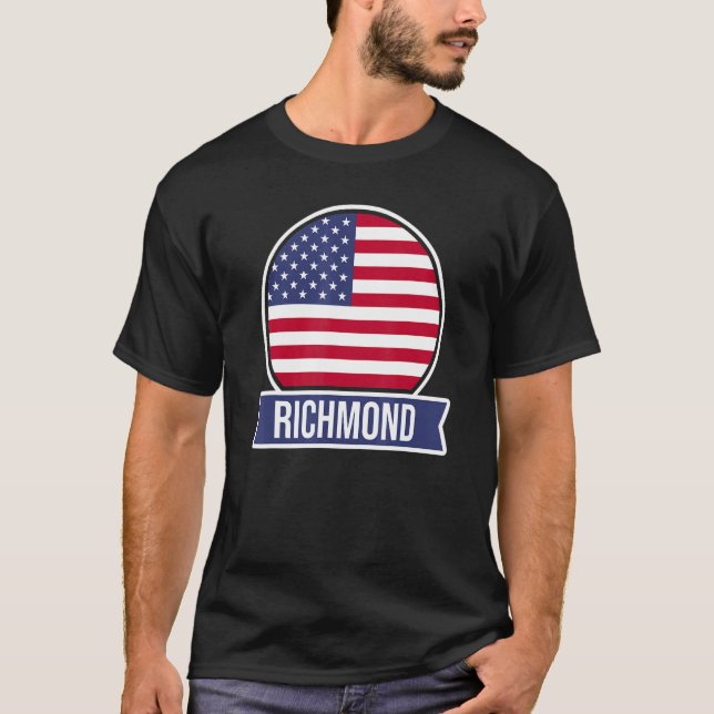 Camiseta RICHMOND USA nome de local americano design (Frente)