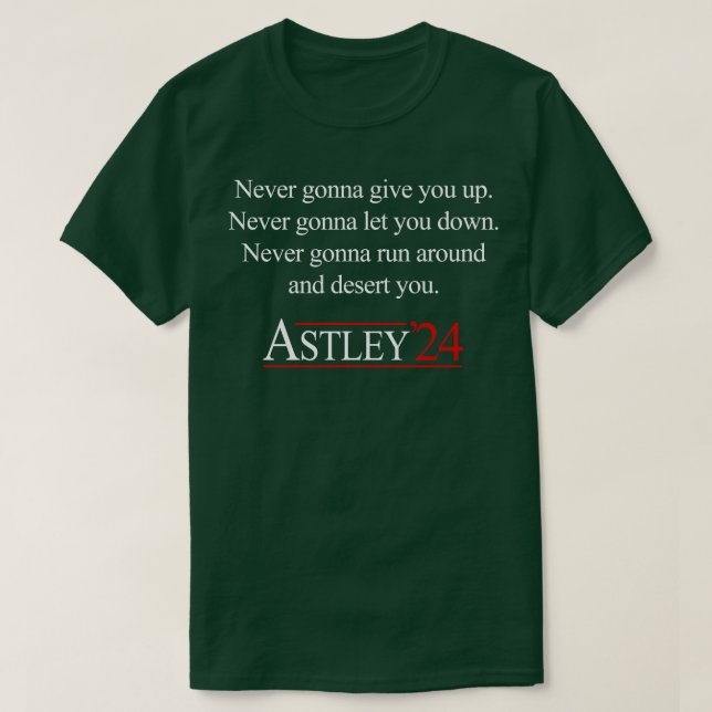 Camiseta Rick Astley (Frente do Design)
