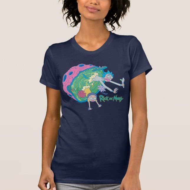 Camiseta RICK E MORTY™ | Abandonamento Do Portal Infectado (Frente)