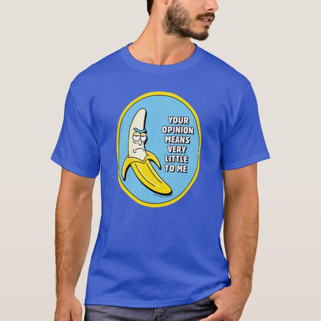 Camiseta RICK E MORTY™ | Crachá de Rick de bananas (Frente)