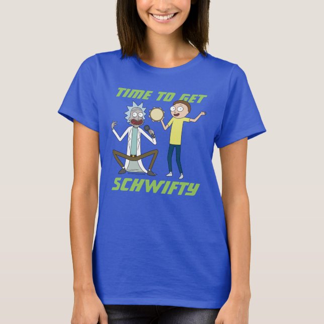 Camiseta RICK E MORTY™ | Hora De Obter O Schwifty (Frente)
