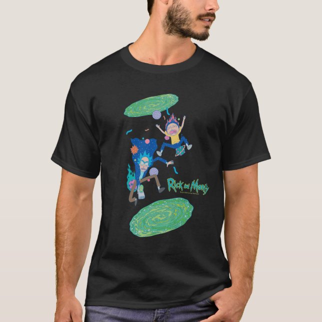 Camiseta RICK E MORTY™ | Salto de Portal Infectado (Frente)