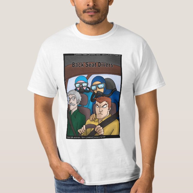 Camiseta Rick London Divers Comédia de mergulho Comic  (Frente)