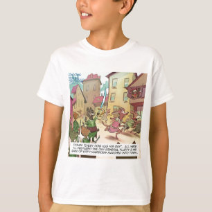 Camiseta Rick London Gatos Engraçados Vs Cachorros Desenho