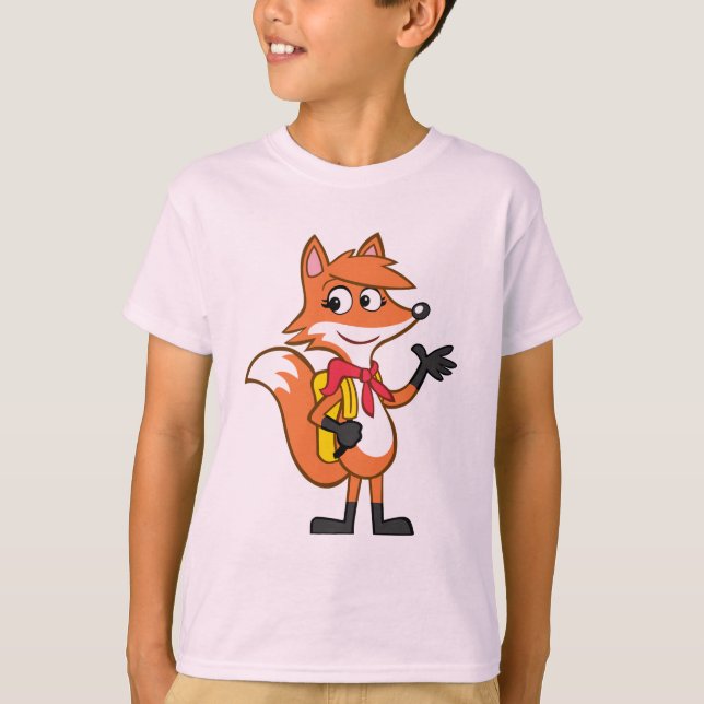 Camiseta Rick Ranger | Escarlett Fox Waving (Frente)