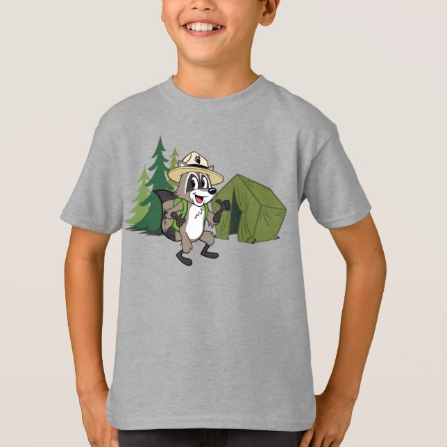 Camiseta Rick Ranger | Excelente American Campout — Tent (Frente)