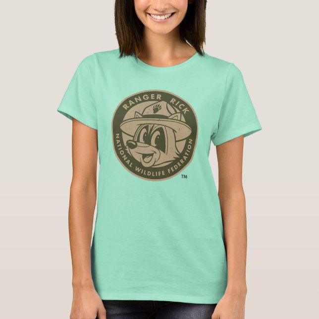 Camiseta Rick Ranger | Logotipo Khaki do Rick Ranger (Frente)