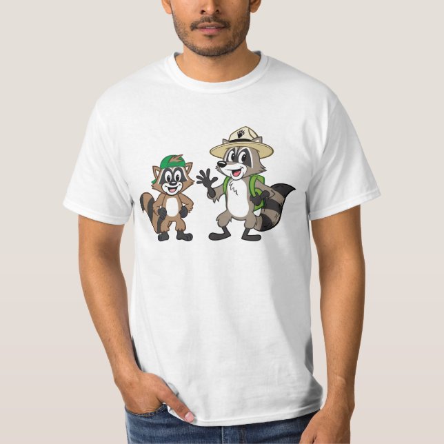 Camiseta Rick & Ricky da guarda florestal do rick | da (Frente)