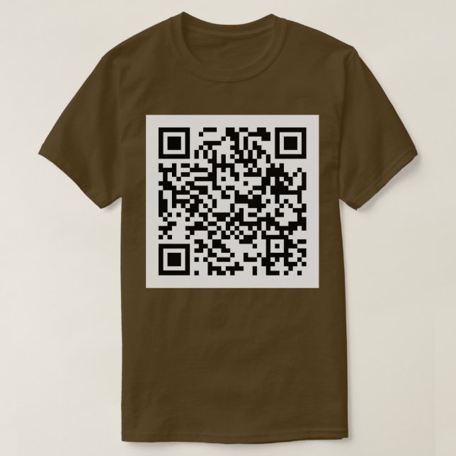 Camiseta Rick Roll Código QR Hat (Frente do Design)