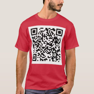 Camiseta Rick Roll QR Código Crewneck Sweet