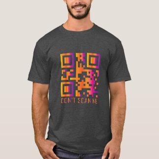 Camiseta rick rolo engraçado código de verificação QR não m