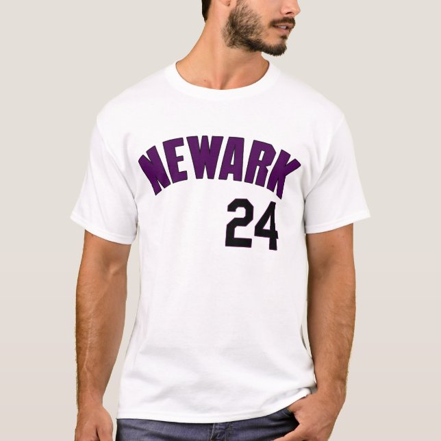 Camiseta Rickey Henderson Newark carrega o TShirt do (Frente)