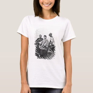 Camiseta Rickshaw chinês, c.1870 (foto de b/w)