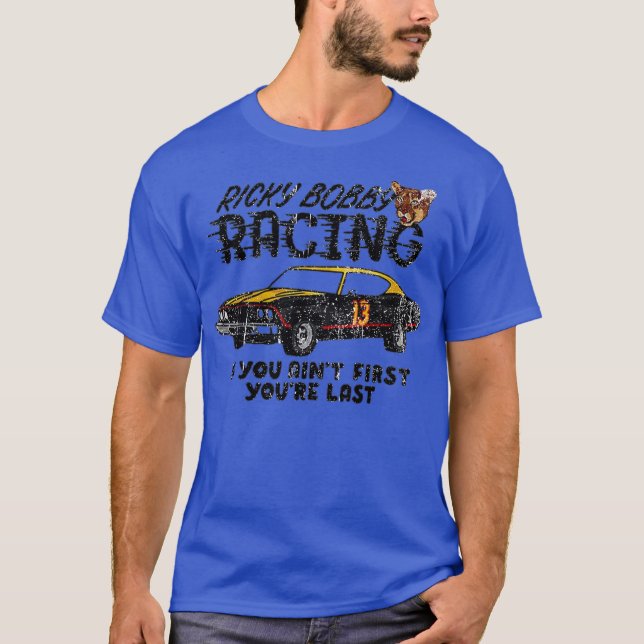 Camiseta Ricky Bobby Racing Engraçado (Frente)