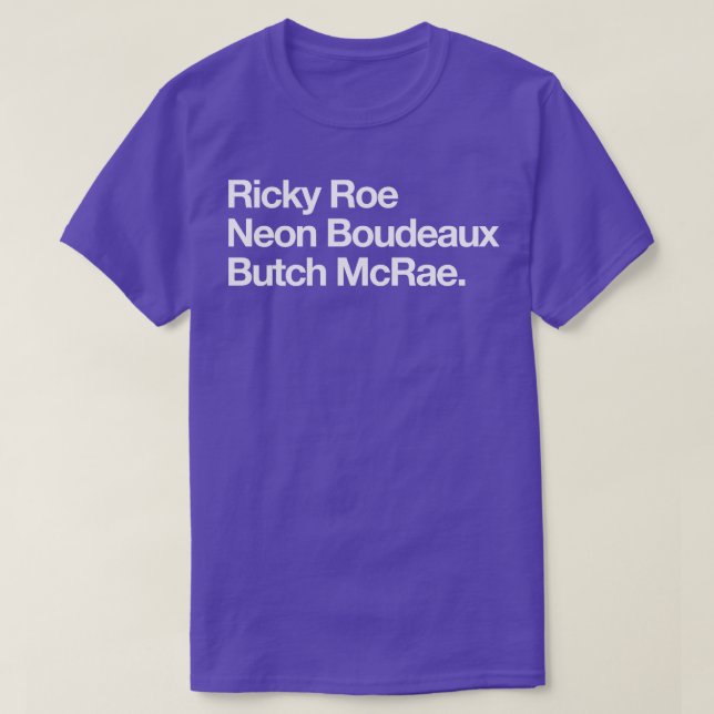Camiseta Ricky Roe Neon Boudeaux Butch McRae (Frente do Design)