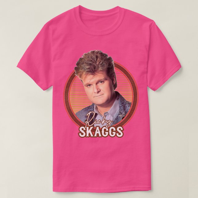 Camiseta Ricky Skaggs Estilo Retro Design do Ventilador TSu (Frente do Design)