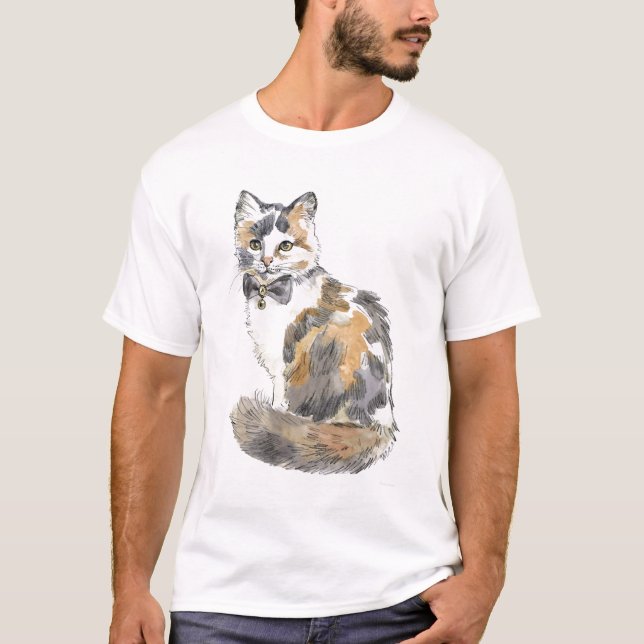 Camiseta Rico Calico Cat (Frente)