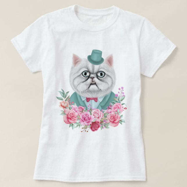 Camiseta Rico Cat T-Shirt (Frente do Design)
