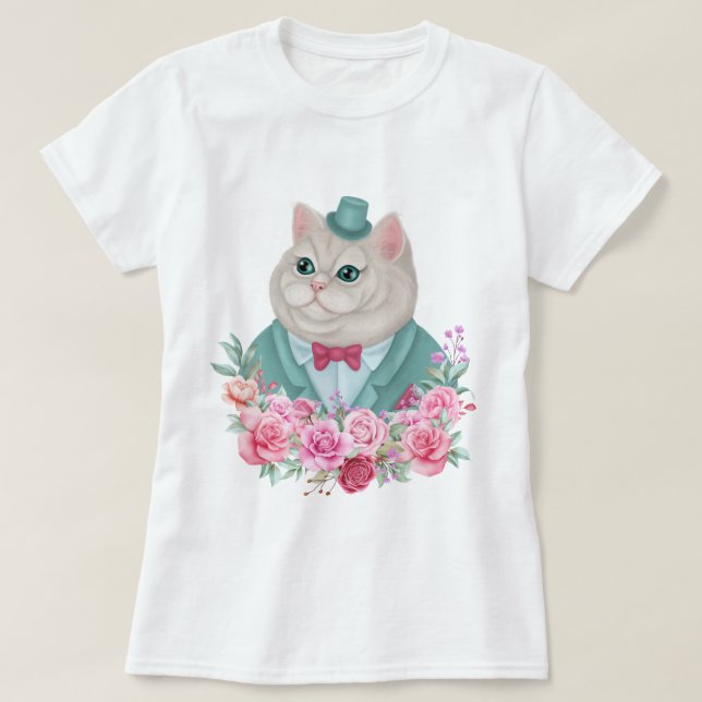 Camiseta Rico Cat T-Shirt (Frente do Design)