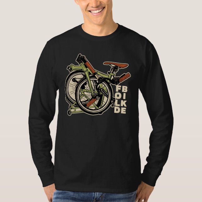 Camiseta Rico de bicicleta dobrável (Frente)