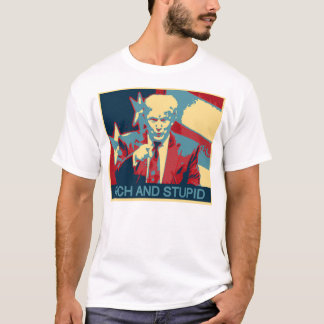 Camiseta Rico e estúpido (Anti-Trunfo)
