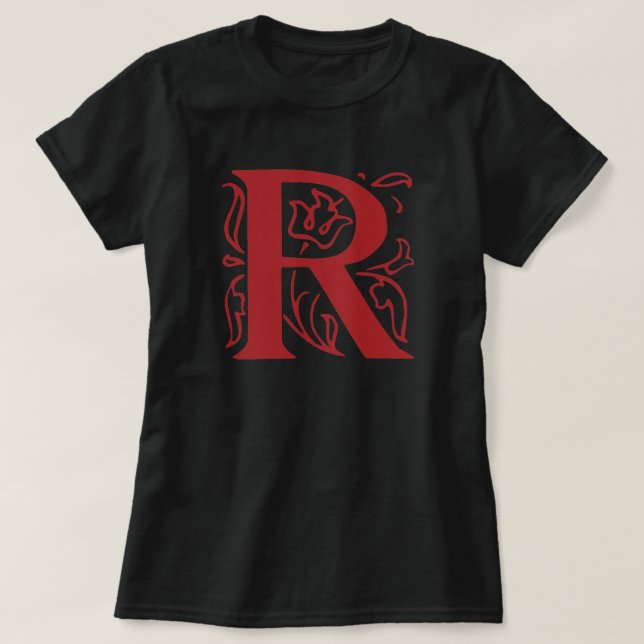 Camiseta Rico - Letra R (Frente do Design)