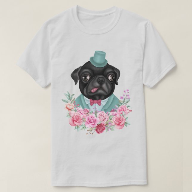 Camiseta Rico Pug (Frente do Design)