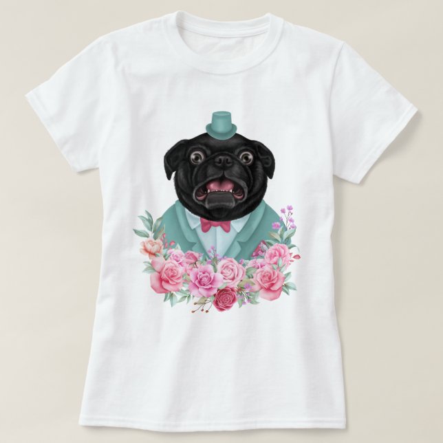Camiseta Rico Pug (Frente do Design)