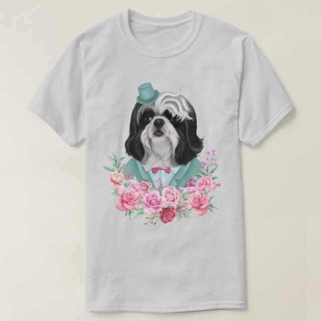 Camiseta Rico Shih Tzu (Frente do Design)