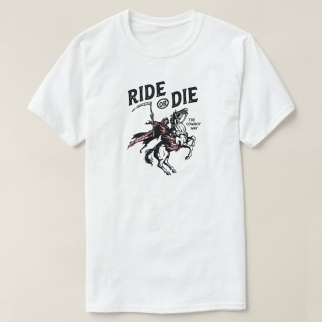 Camiseta Rid ou Morrer Grim Ripper Halloween (Frente do Design)