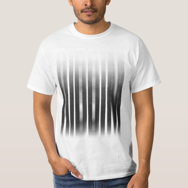 Camiseta Riddim Blurred Effect Typoographic Reggae (Frente)