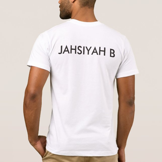 Camiseta Riddim de Jahsiyah b enraíza o t-shirt dos homens (Verso)