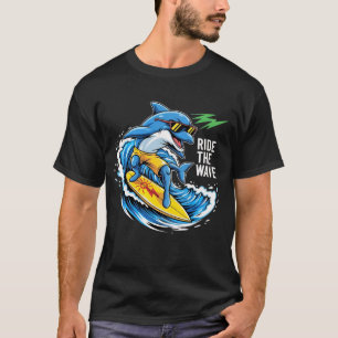 Camiseta RIDE A ONDA - Gráfico do Surf de Onda