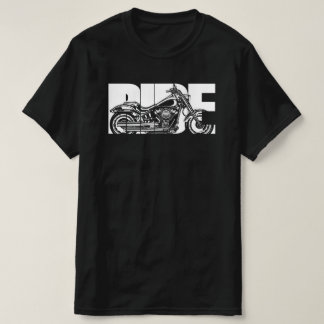 Camiseta Ride Bold - Presente do Biker de Motocicleta Retro