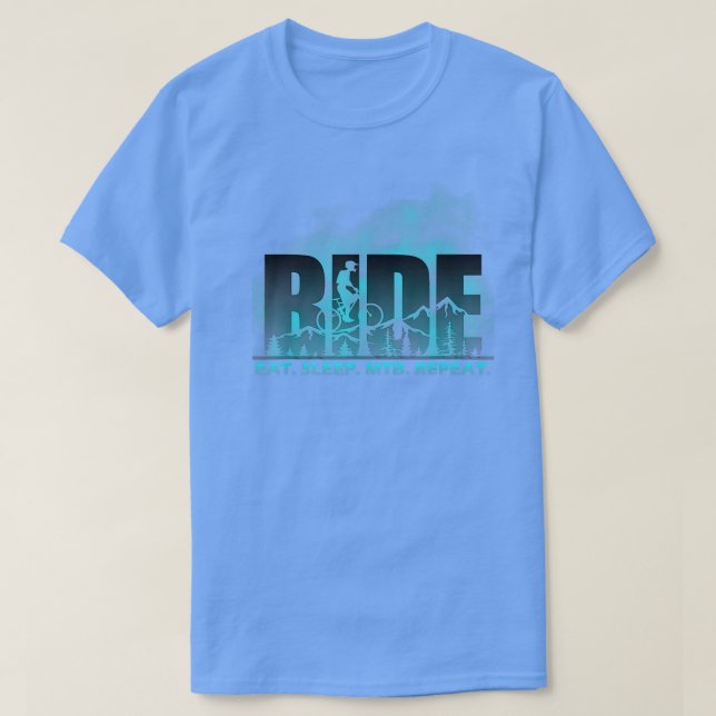 Camiseta Ride Comer Sono MTB Repeat Mountain Biking 1301 (Frente do Design)