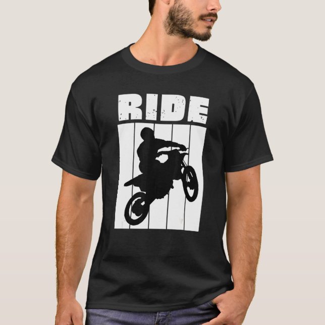 Camiseta Ride Dirt Bike Motocross Biker (Frente)