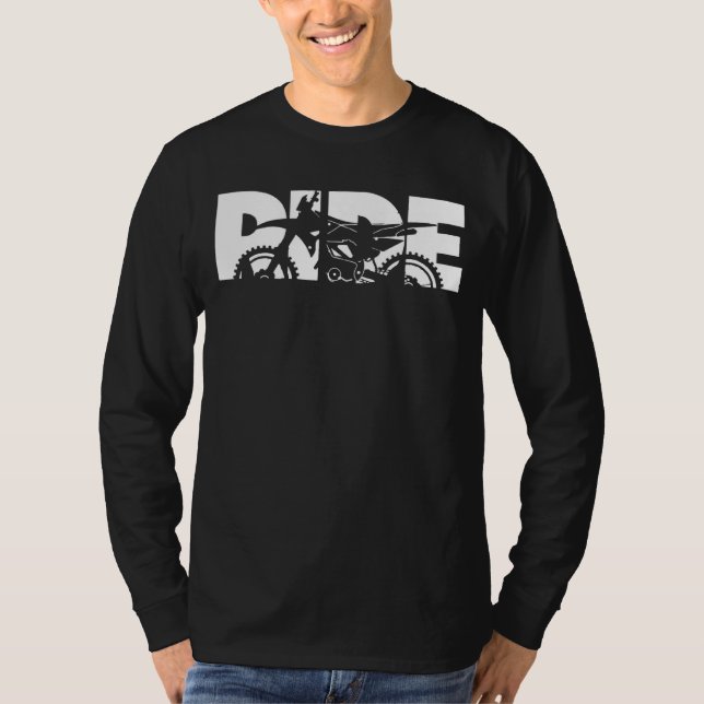 Camiseta Ride Dirt Bike Motocross Roupa Motocross Dirt Bi (Frente)