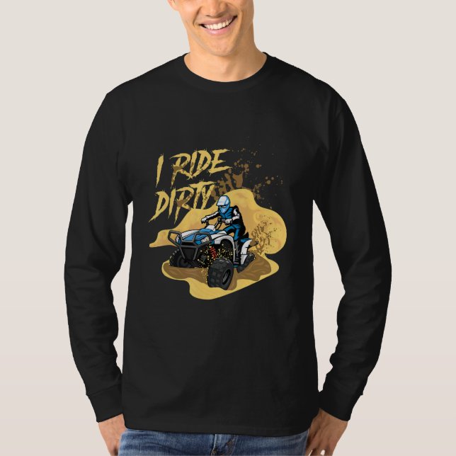 Camiseta Ride Dirty Quad Rider Atv Esportes Extreme Offload (Frente)