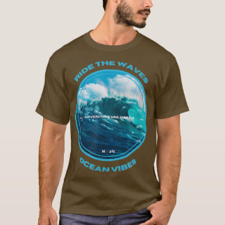 Camiseta RIDE O Oceano de ONDAS vibe a aventura amor Serfin